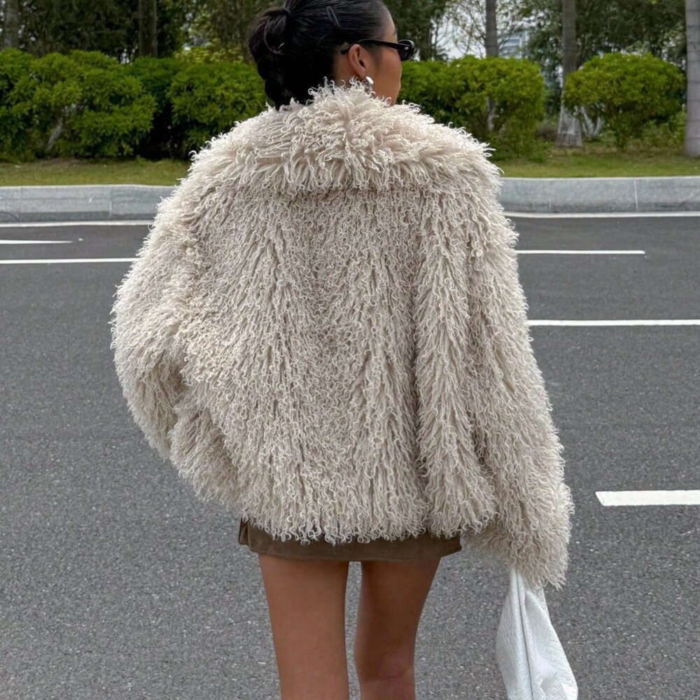 Cream Casual Women's Faux Fur Jacket - Picture 2 of 7